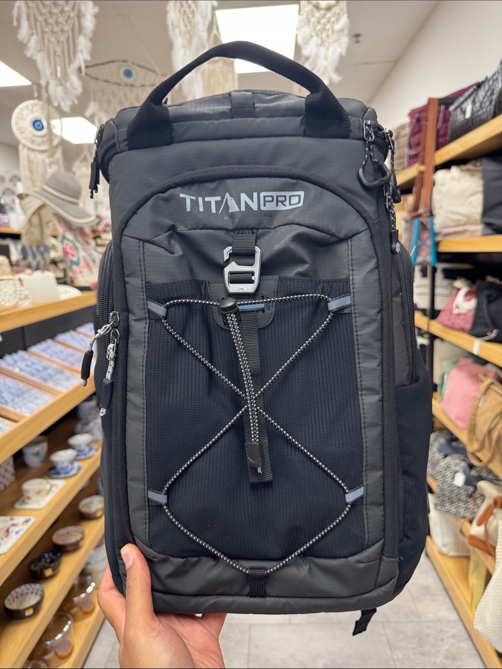 Titan Pro Black & Gray Men's Tech Backpack